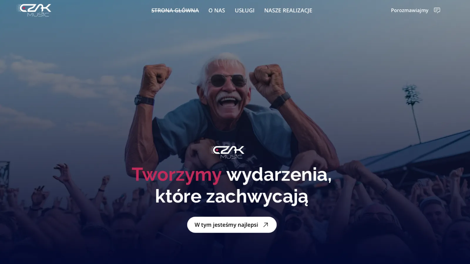 Strona internetowa agencji eventowej Czak Music